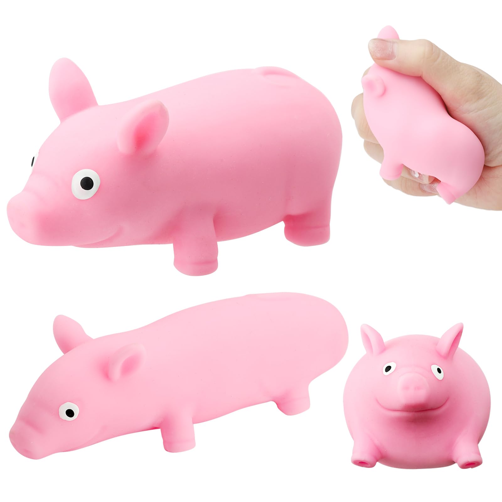 Maialino Antistress In Silicone 25x22 Cm | Gioco Di Decompressione Morbido Per Tutte Le Età