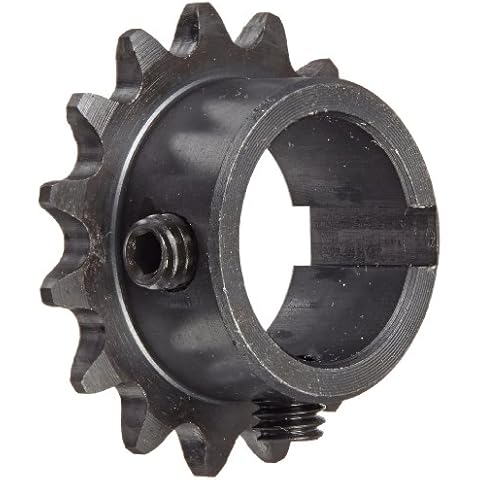 TSUBAKI - H35B15F-1 Tsubaki 35B15F-1 Finished Bore Sprocket, Single Strand, Inch, #35 ANSI No., 3/8" Pitch, 15 Teeth, 1" Bore Cover