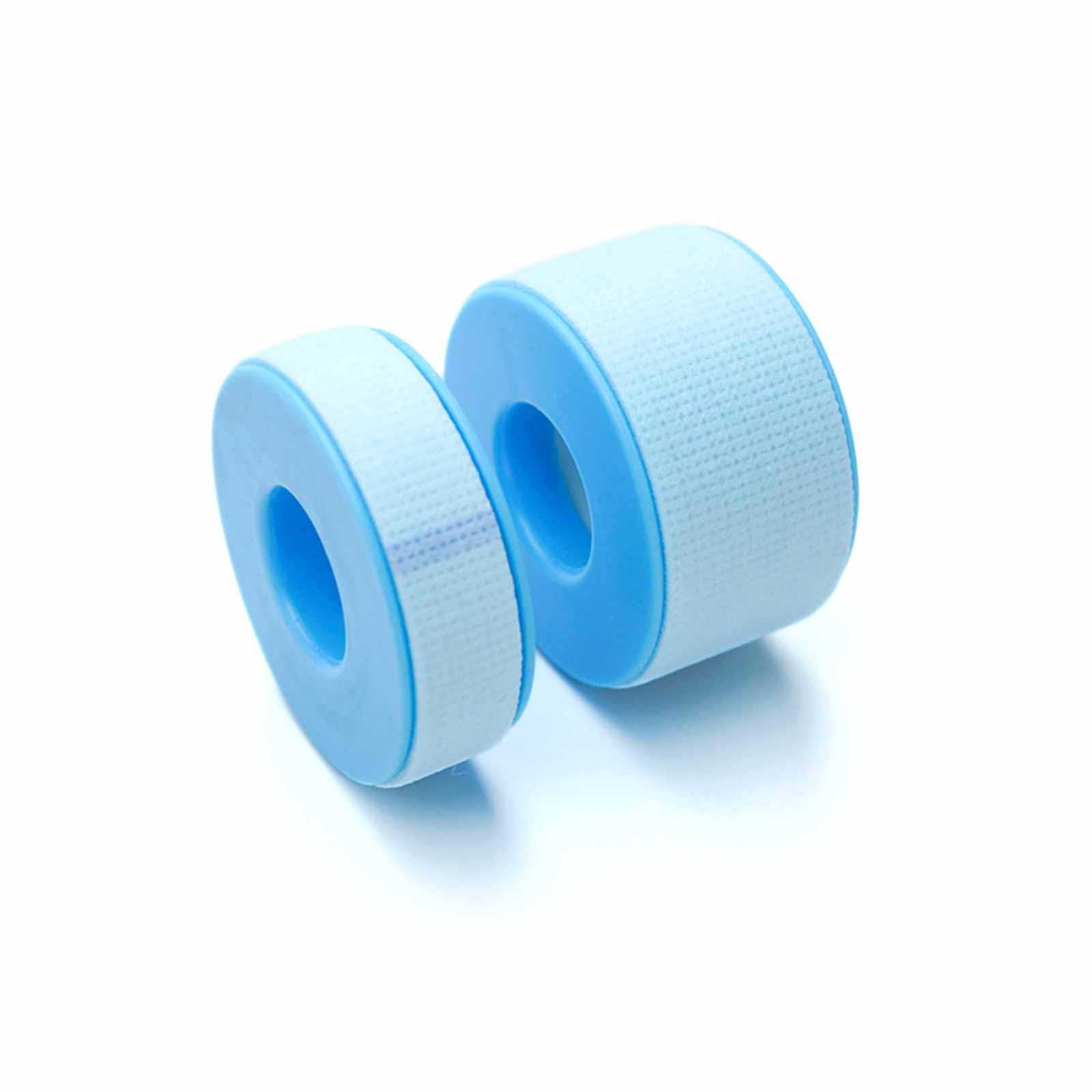 LKTFATD 3 Rolls of Eyelash Extension Tape, Micropore Tape, and Silicone Gel Tape in Green, Blue, and Pink - Image 4