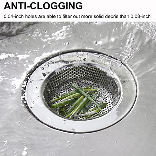 Colador para fregadero de cocina acero inoxidable 4.5 pulg miniatura 6