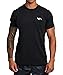 RVCA Men Sport Vent Short Sleeve Crew Neck T-Shirt, Black, M