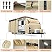 Umbrauto Travel Trailer RV Cover – Upgraded 7-Layer Top Camper Cover, Waterproof & Windproof Trailer Cover for 18'-20' RV, Includes 4 Tire Covers, Tongue Jack Cover and Gutter Cover