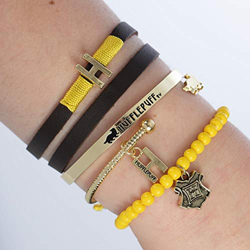 Bioworld Harry Potter Hufflepuff Friendship Bracelet Gift Set - 4 Pack2