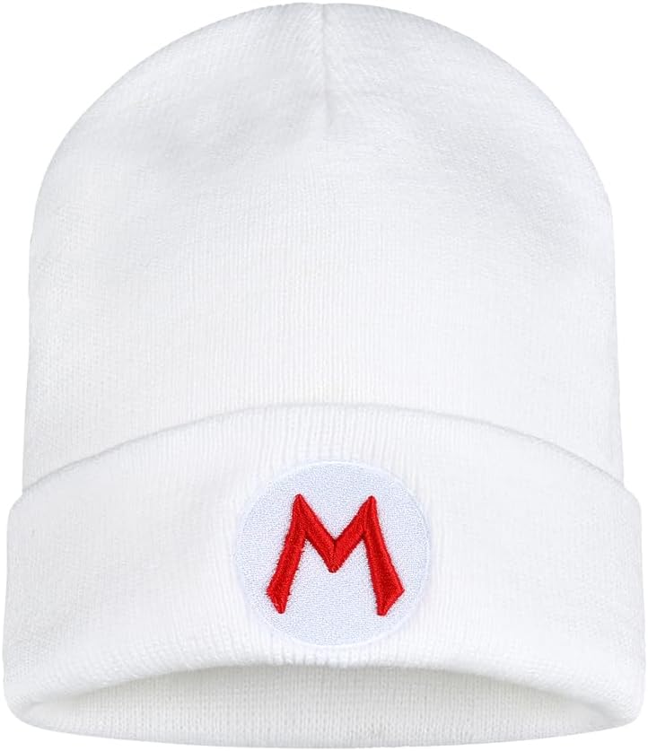 Embroidery Letters Beanie Hat Adult & Kids Unisex Cosplay Winter Stretch Knit Cap