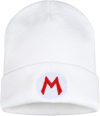 Embroidery Letters Beanie Hat Adult & Kids Unisex Cosplay Winter Stretch Knit Cap