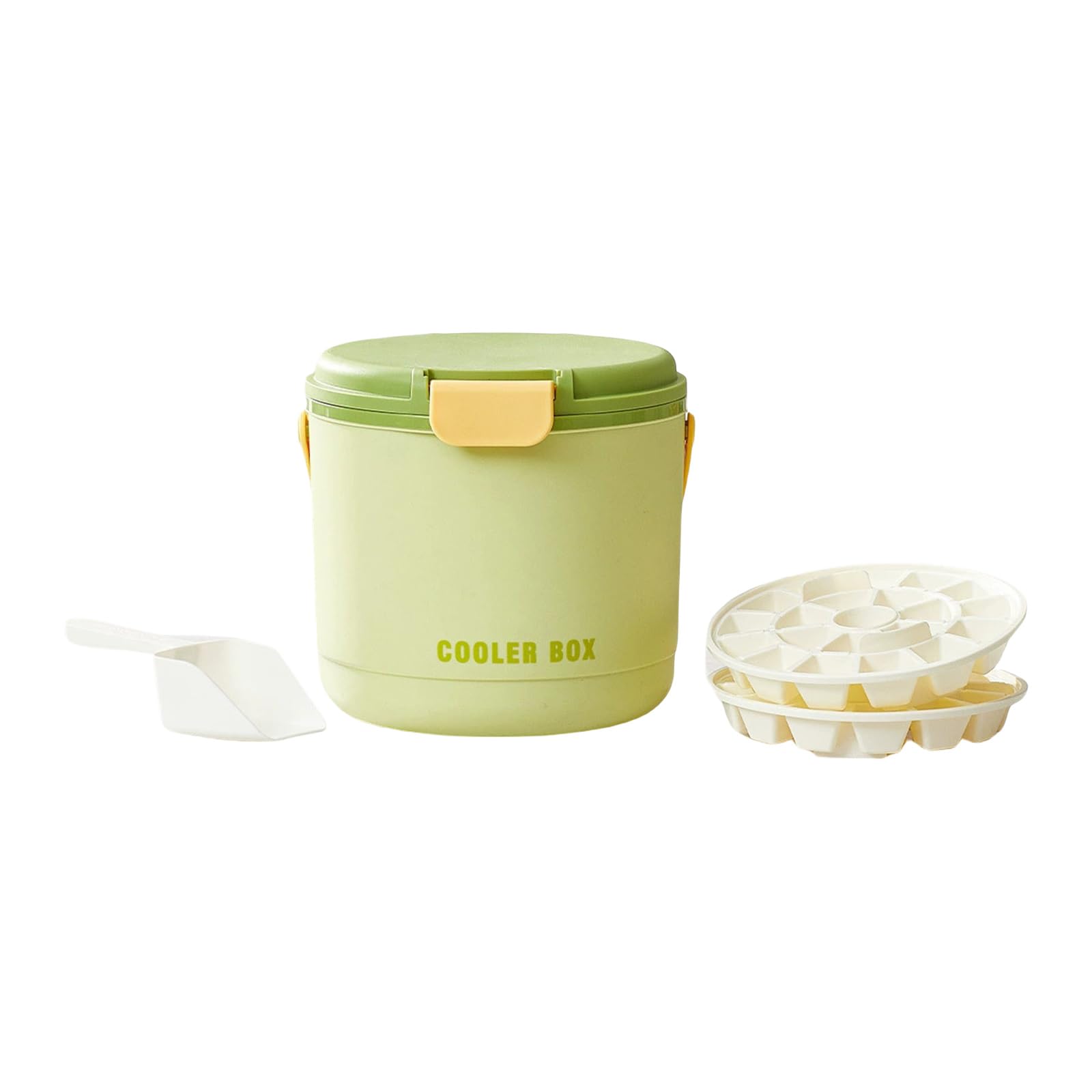 Buxuaaaa Green Cubes Maker Ice Cubes Molds Ice Tray Kitchen Accessary Maker Insulated Bucket Texture For Making