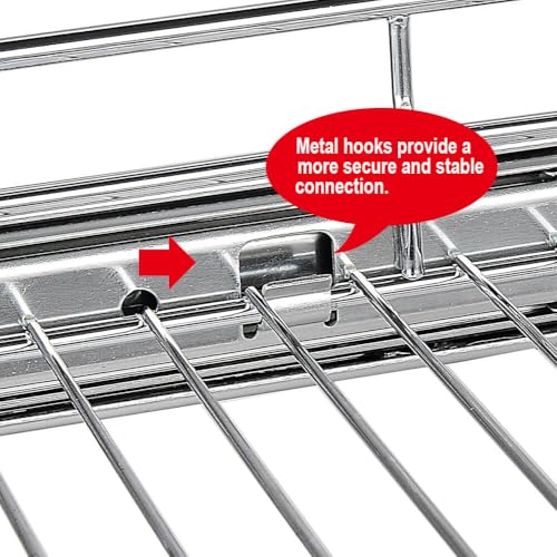 OCG-2-Tier-Pull-Out-Cabinet-Organizer-14-W-x-21-D-Pull-Out-Drawers-for-Kitchen-Cabinets-Pull-Out-Shelves-for-Base-Cabinet-Organization-in-Kitchen-Bathroom-Pantry-Chrome-Finish