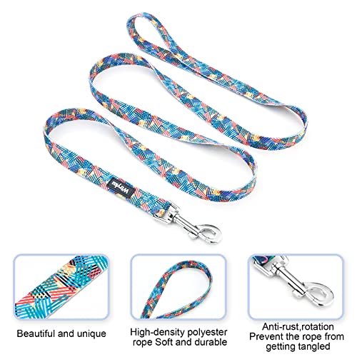 4 Ft/5 Ft Cute Dog Leash, Sturdy Printed Floral Pattern Girl Pet Leashes For Walking Training, Puppy Leash For Small, Medium And Large Dogs(Streak, 4Ft X 5/8" Wide) #TOP1