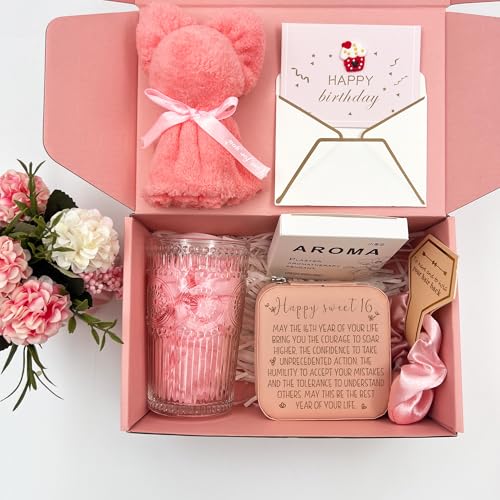 16th Birthday Gifts for Girls, Sweet 16 Gifts for Girl, Happy 16th Birthday Gift Basket for Women, 16 Year Old Girl Birthday Gifts Box for Daughter Friends Gift for Teen Girls, Niece, Granddaughter3