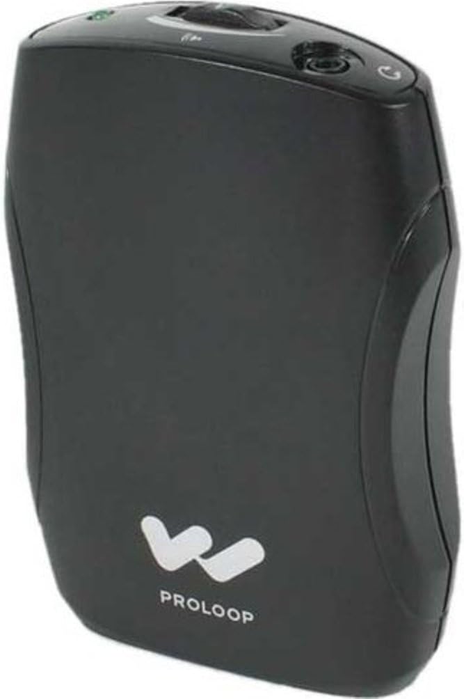 Williams Sound PLR BP1 Proloop Body Pack Induction Loop Receiver, Internal Tone Control, Compatible with Williams Sound 2 and 12 Bay Chargers, 3.5mm Stereo Jack, On/Off Volume Control, Black