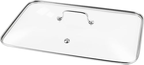 Tapa de vidrio para parrilla Vayepro para estufa Vayepro - Accesorios para cubierta de olla transparente, cubierta de plancha de vidrio, cúpula de