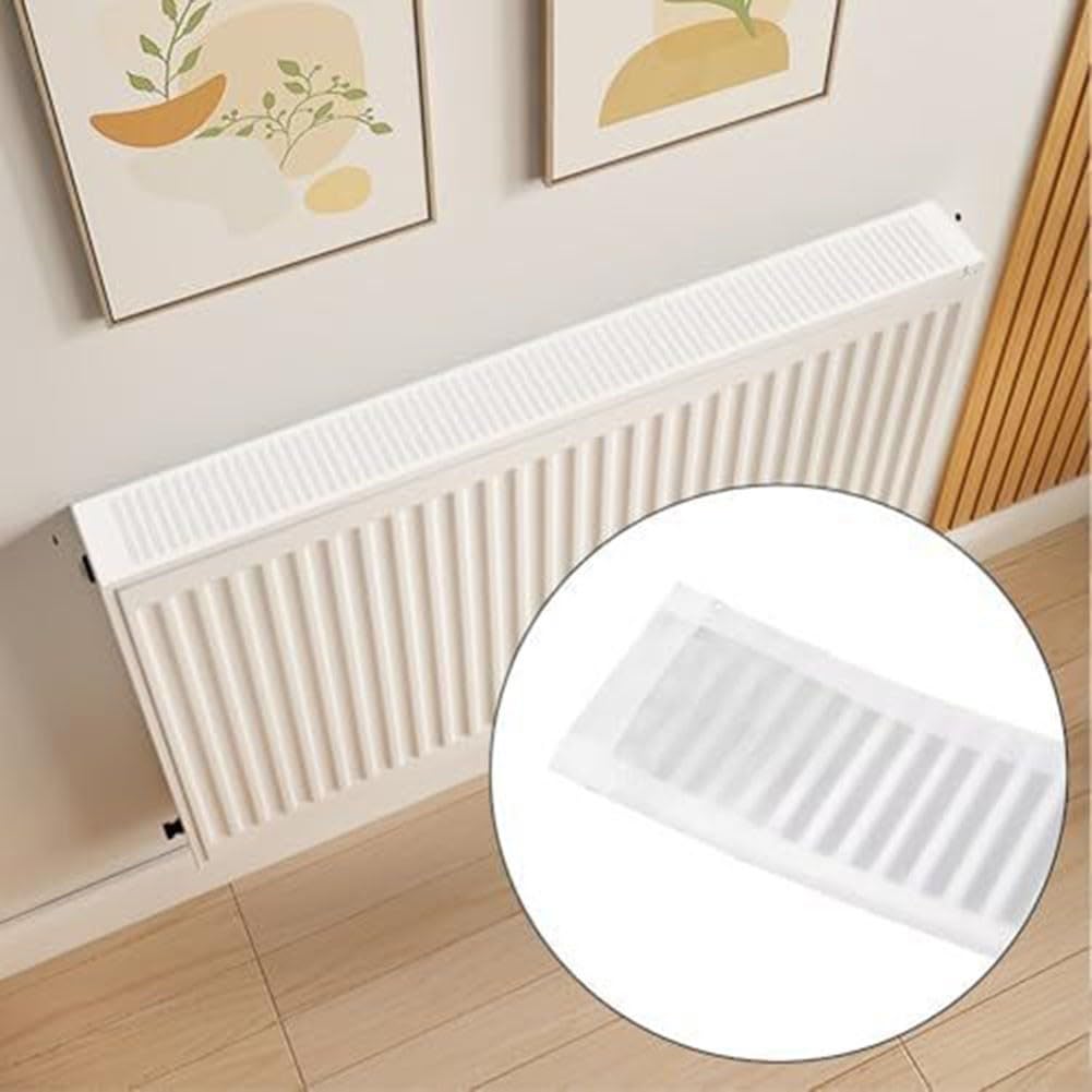Cache-poussière pour radiateur - Fixation magnétique - Bloque la poussière et les débris - Tissu résistant aux rayures - 80 cm