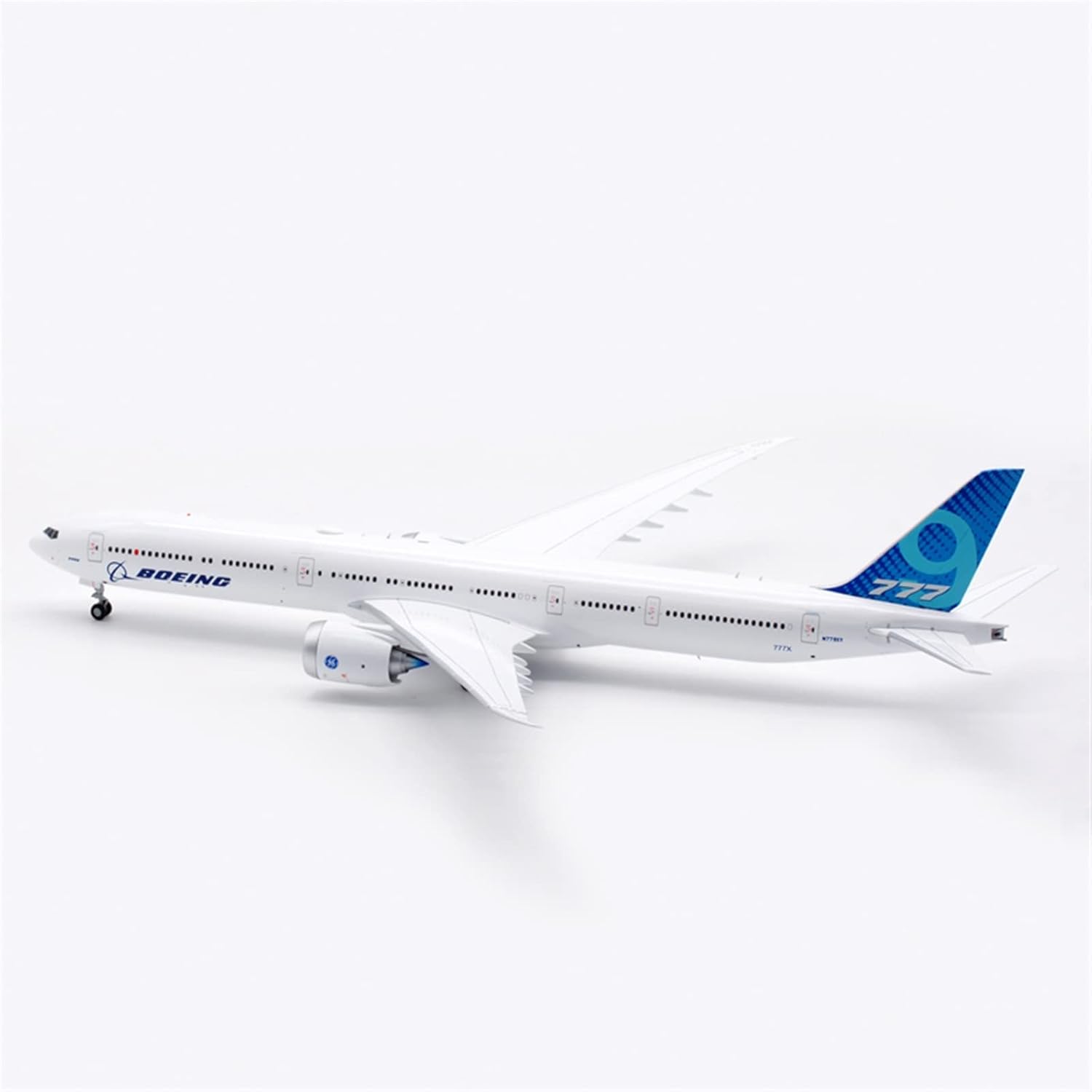 1 200 Scale Aircraft Model Alloy for Boeing Original Coating B777-9x N779xy Folding Wing Decoration Hobby Playgame Kit