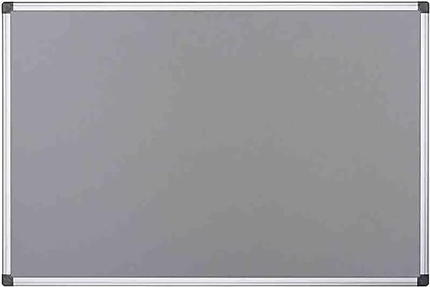2 UR DOOR 60 cm x 45cm Aluminium Frame Felt Notice Pin Board - Notice Board Bulletin Frame for Office, School, Bedroom, Memo, and Home (Grey) - Image 3