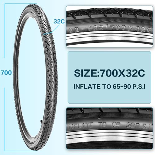 700x32C/35C/38C Foldable Road Bike Tires and Inner Tubes