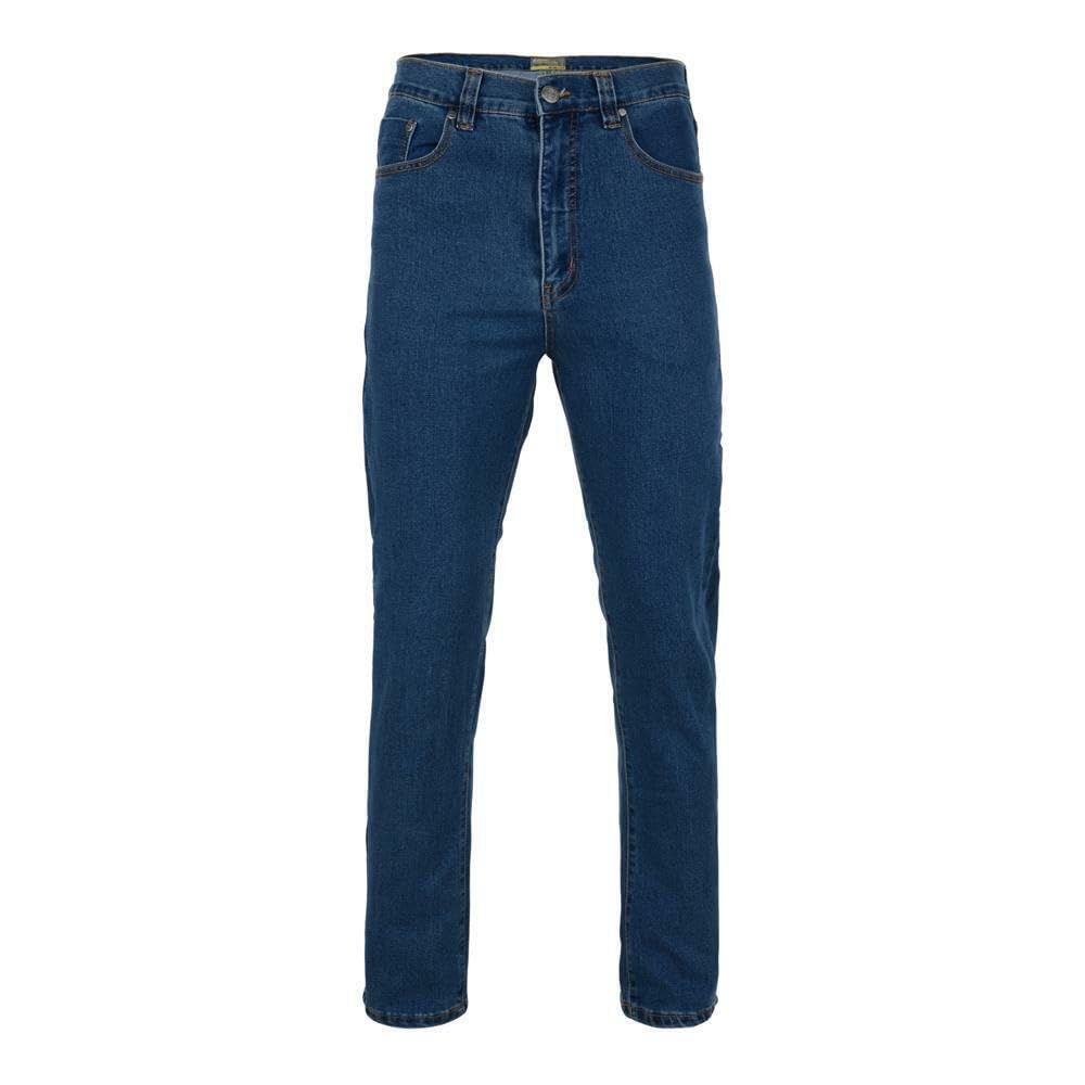 Kam Men's Regular Fit Stretch Jeans in Stonewash 34R