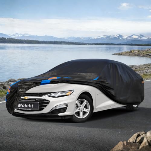 Image of Custom Fit Car Cover for Chevrolet Chevy Malibu (1997-2026), Upgraded Waterproof All Weather Outdoor Auto Cover, UV /Snow /Dust Protection