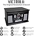 Victrola Aviator 8-in-1 Bluetooth Record Player & Multimedia Center with Built-in Stereo Speakers - 3-Speed Turntable, Vinyl to MP3 Recording, Wireless Music Streaming, Mahogany