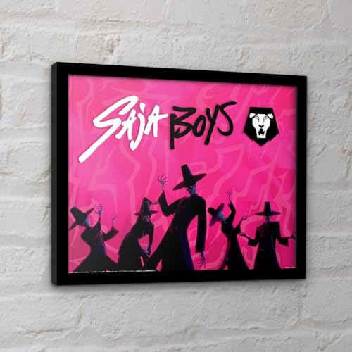 Poster Kpop Demon Hunter encadré Saja Boys cadeau fan - 4