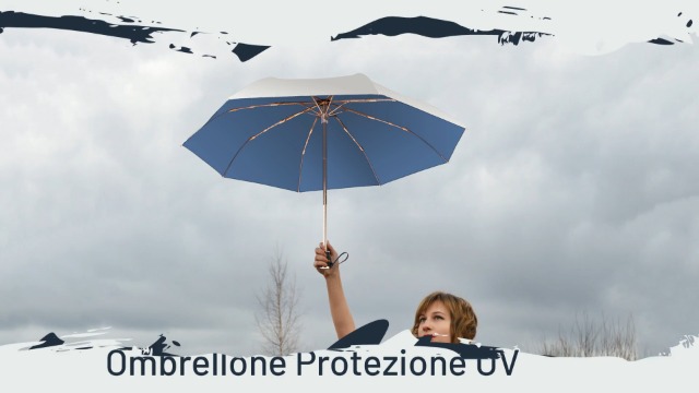 GloDeals Ombrello Automatico Pieghevole Con Stampe Floreali – Diametro 105 Cm, Anti-UV, Antivento, Leggero 380g