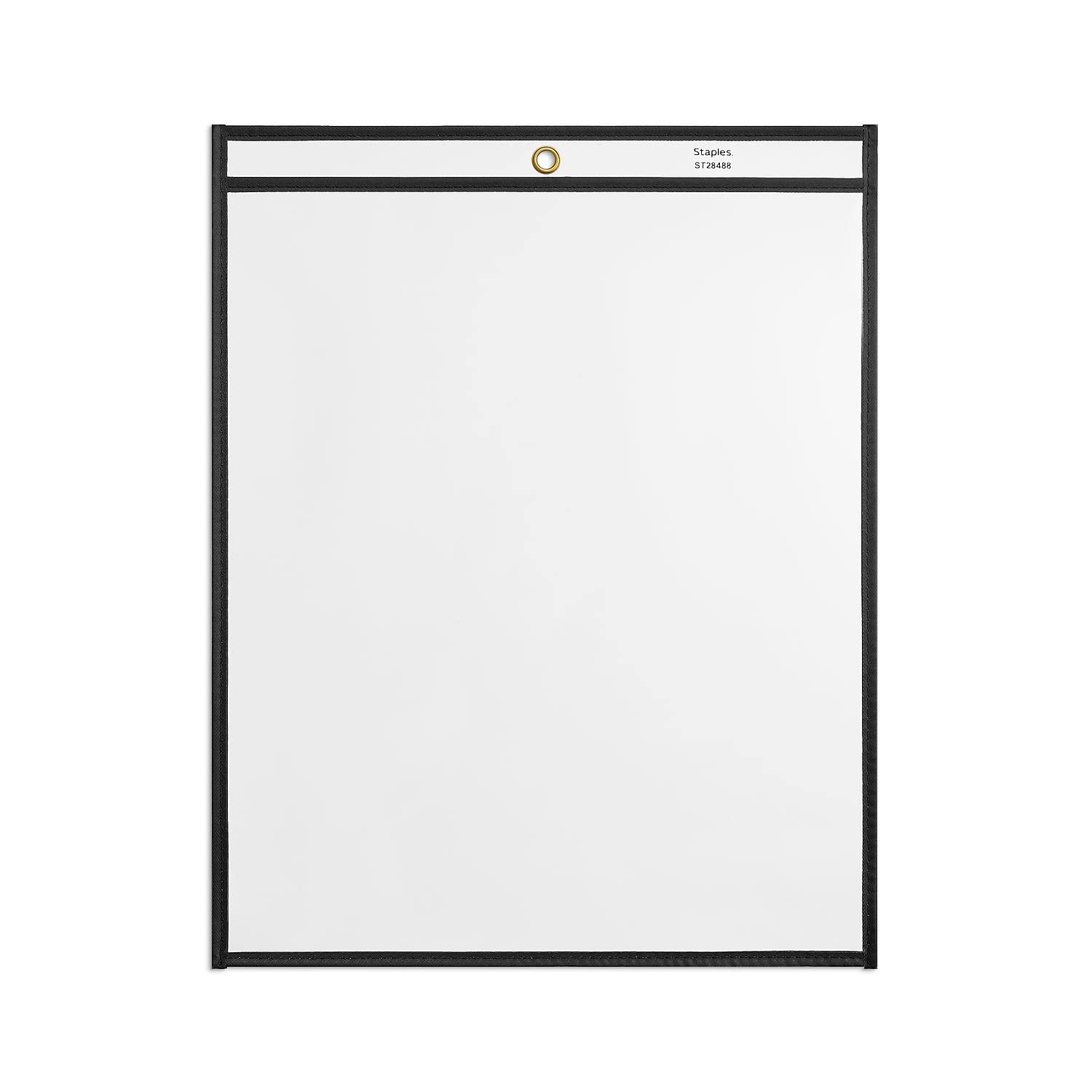 Staples Heavy Weight Shop Ticket Holders, 11-inch x 14-inch, Clear, 50/Carton (ST28488-CCVS)