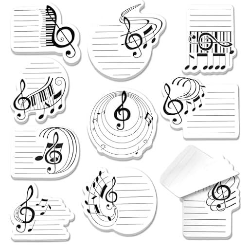 MWOOT 10 Blocs 300 Hojas Notas Adhesivas Temática Musical, Sticky Notes Autoadhesivas,Notas Musicales para Estudiantes, Profesores de Música, Listas de Tareas y Regalos de Agradecimiento | Ya disponible en tu tienda friki favorita! En mundofriki.es!