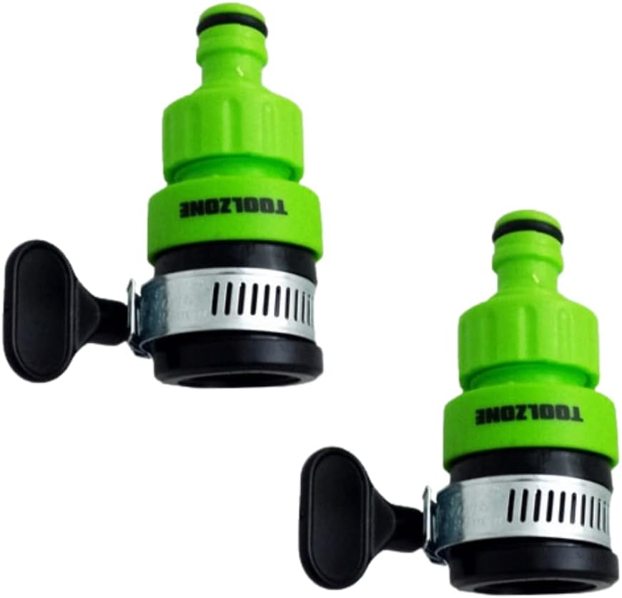 NillkanthPack of 2 x Rubber Hose Pipe Clamp Clip Easy PushOn Tap