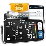 IPROVEN New 2023 Smart Upper Arm Blood Pressure Monitor - Home Use, 500 Memory Sets - Large Adjustable Cuff - Largest Widescreen Backlit Display - Bluetooth App for iOS & Android