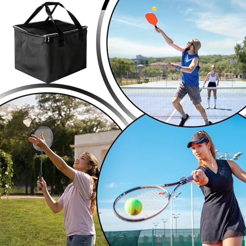 Cesta de tenis portátil y ligera para organizar pelotas en entrenamientos 5