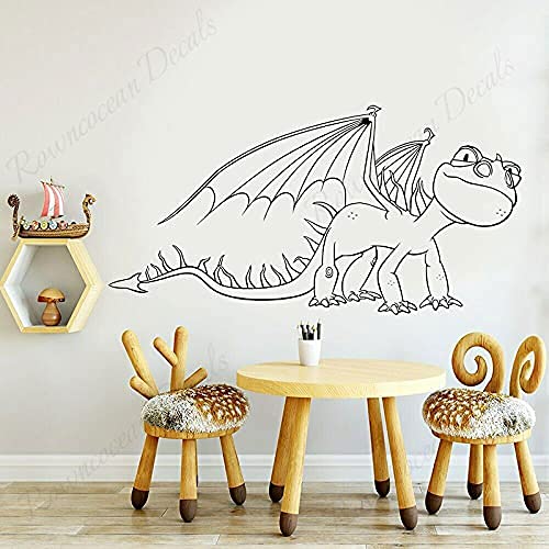 Amazon Doumaishop 漫画の翼フライドラゴン恐竜公園ジャングル動物モンスタービニールウォールステッカーデカールボーイキッズ保育園寝室リビングルーム家の装飾壁画 ウォールステッカー オンライン通販
