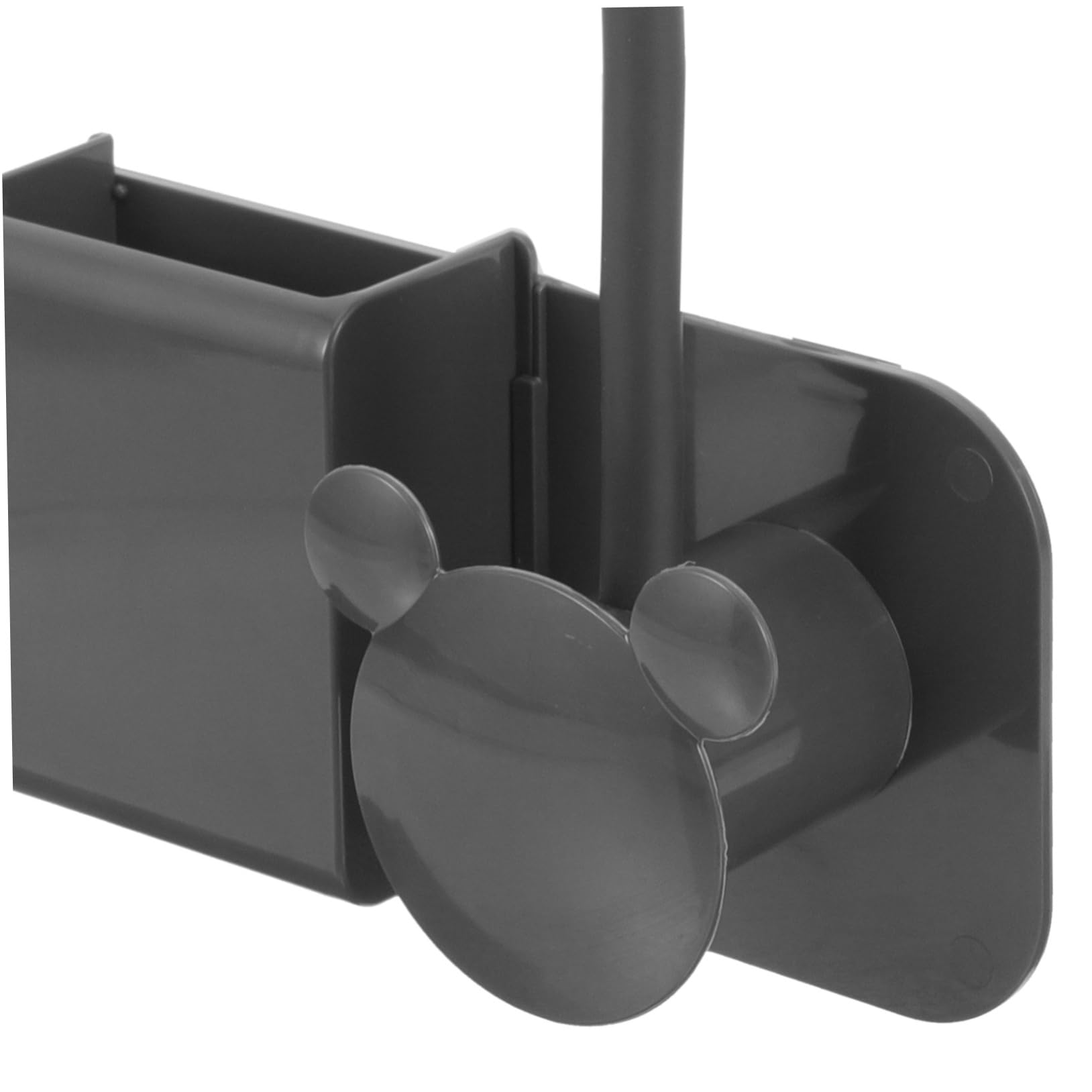 An der Wand montierter, stanzfreier Haartrockner-Halter, selbstklebender | Ständer for Badezimmer, Salon, Heim-Organizer(Black)