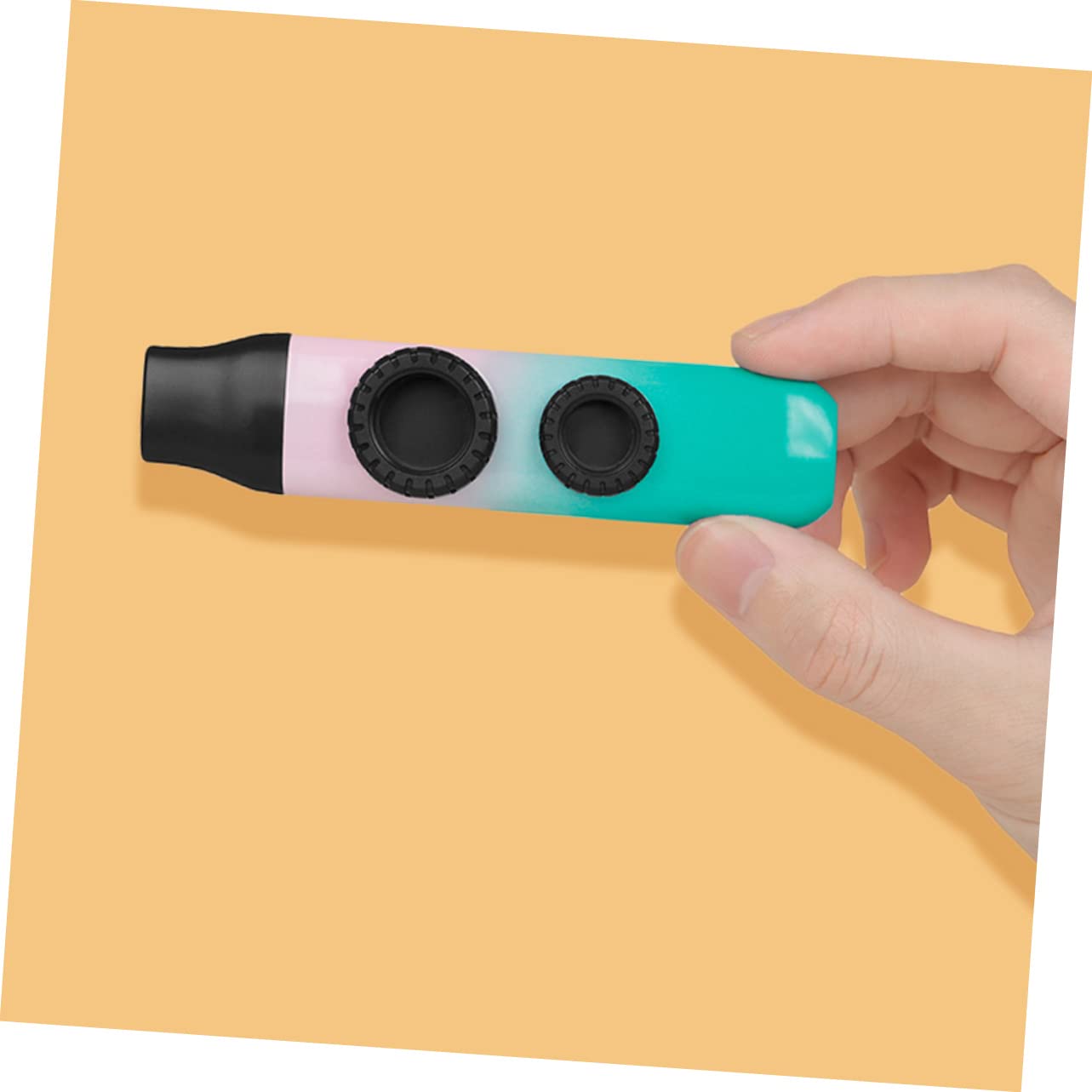 ibasenice 3juegos Kazoo Profesional De Doble Orificio Para Adultos Kazoo Portátil Color Gradiente Con Accesorios Para Acompañar Guitarra Ukelele y Violín