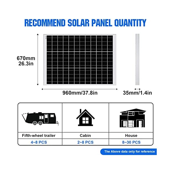 ECO-WORTHY 200 300 400 500 600W solarpanel – Bild 7