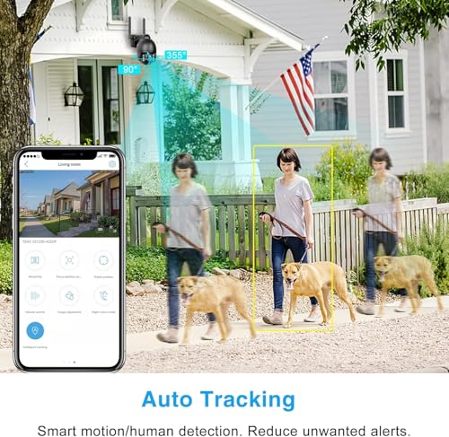 Image of ENSTER 5G Security Camera Outdoor, 5MP PTZ WiFi Camera for Home Security Full Metal, Human Detection, Onvif RTSP Camera Auto Tracking, Color Night Vision, 2-Way Audio, IP66 Waterproof