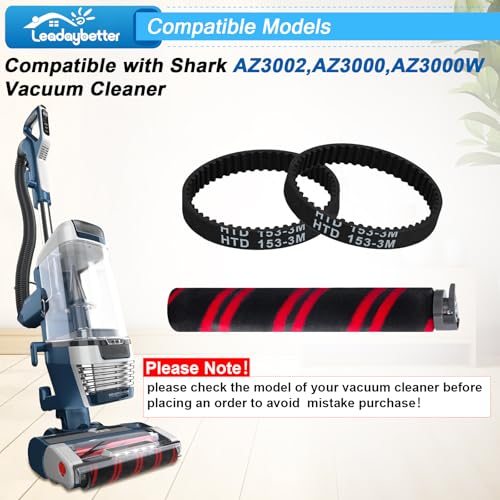 Image of Leadaybetter AZ3002 LA702 LA700 Replacement for Shark AZ3002 AZ3000 AZ3000W LA702 LA700 LA555 Stratos DuoClean PowerFins Upright Vacuum，Accessories Kit Includes 1 Brush Roll +2 Belt