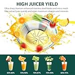 1300W KOIOS Centrifugal Juicer Machines, Juice Extractor with Extra Large 3inch Feed Chute, Full Copper Motor, Titanium-Plated Filter, High Juice Yield, 3 Speeds Mode,Easy to Clean with Brush,BPA-Free - Image 4