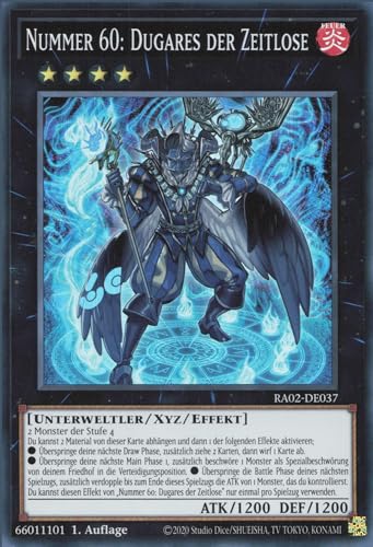 Nummer 60: Dugares der Zeitlose (V.1) RA02-DE037 Super Rare Deutsch Near Mint 1. Auflage - 25th Anniversary Rarity Collection II - mit ReCollectibles-Versandschutz - für Yu-Gi-Oh!