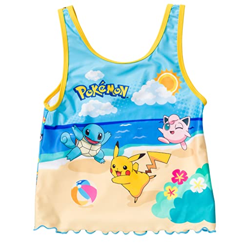 Pokemon Pikachu Squirtle Jigglypuff Girls Rash Guard and Bikini Bottom Little Kid to Big Kid2