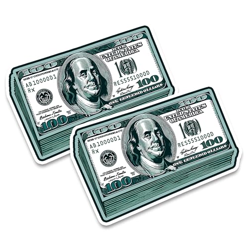 Imán Decorativo Dollar Bill 4 Pulgadas Pack 2