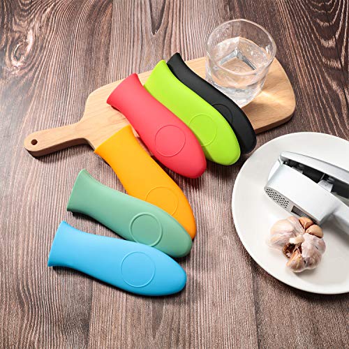 image for Shappy 6 Pieces Silicone Hot Handle Holder Silicone Handle Covers Cast