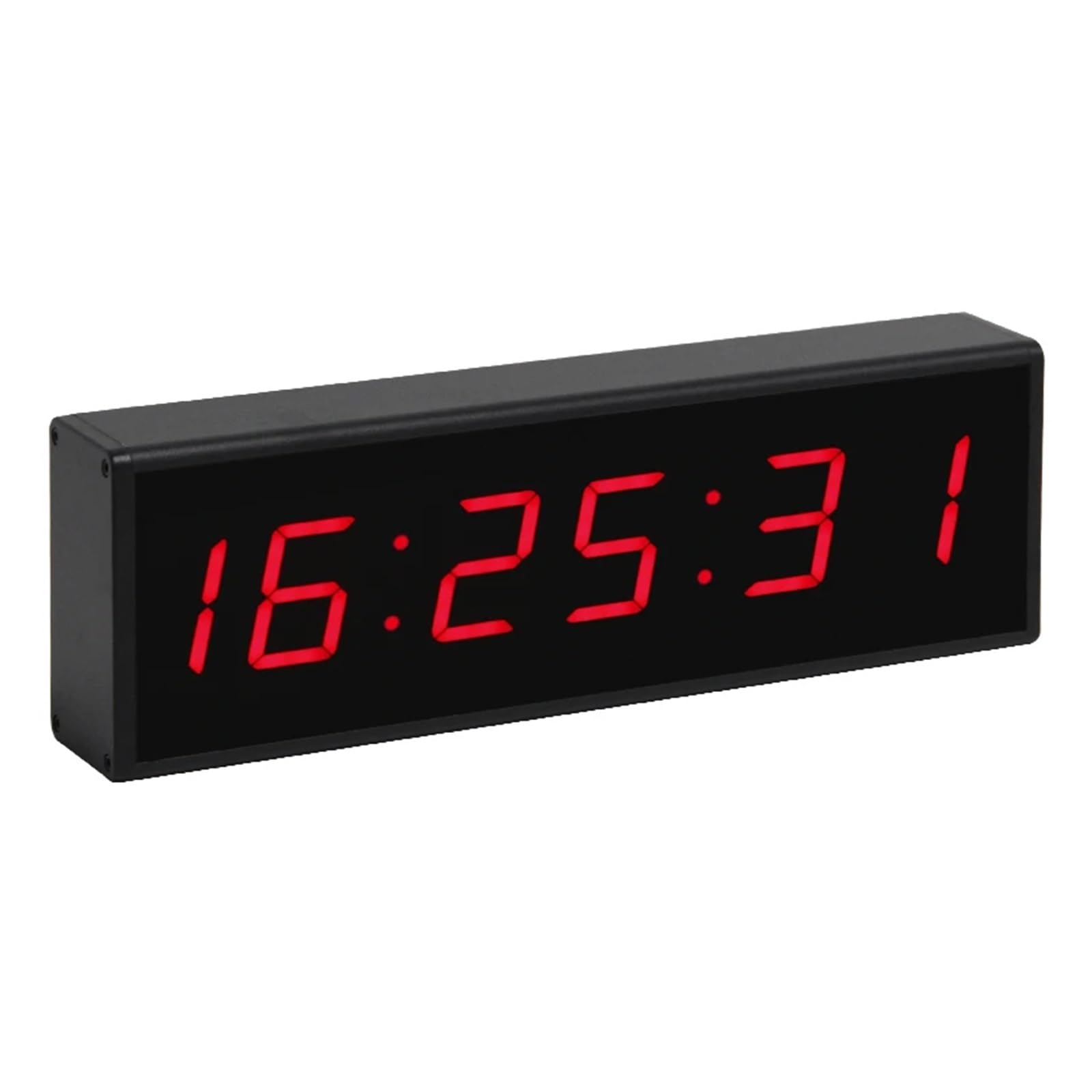 Minuteur de Gym, Horloge de Compte à rebours LED, minuterie numérique, Horloge Bureau, chronomètre d'intérieur, 12/24 Heures(Giallo)