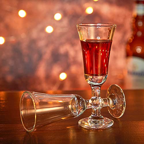 JAIEF Sherry Glasses,30ML Lead-Free Port Glass, Clear Shot Glasses | Liqueur Glasses (Set of 3) - Image 4