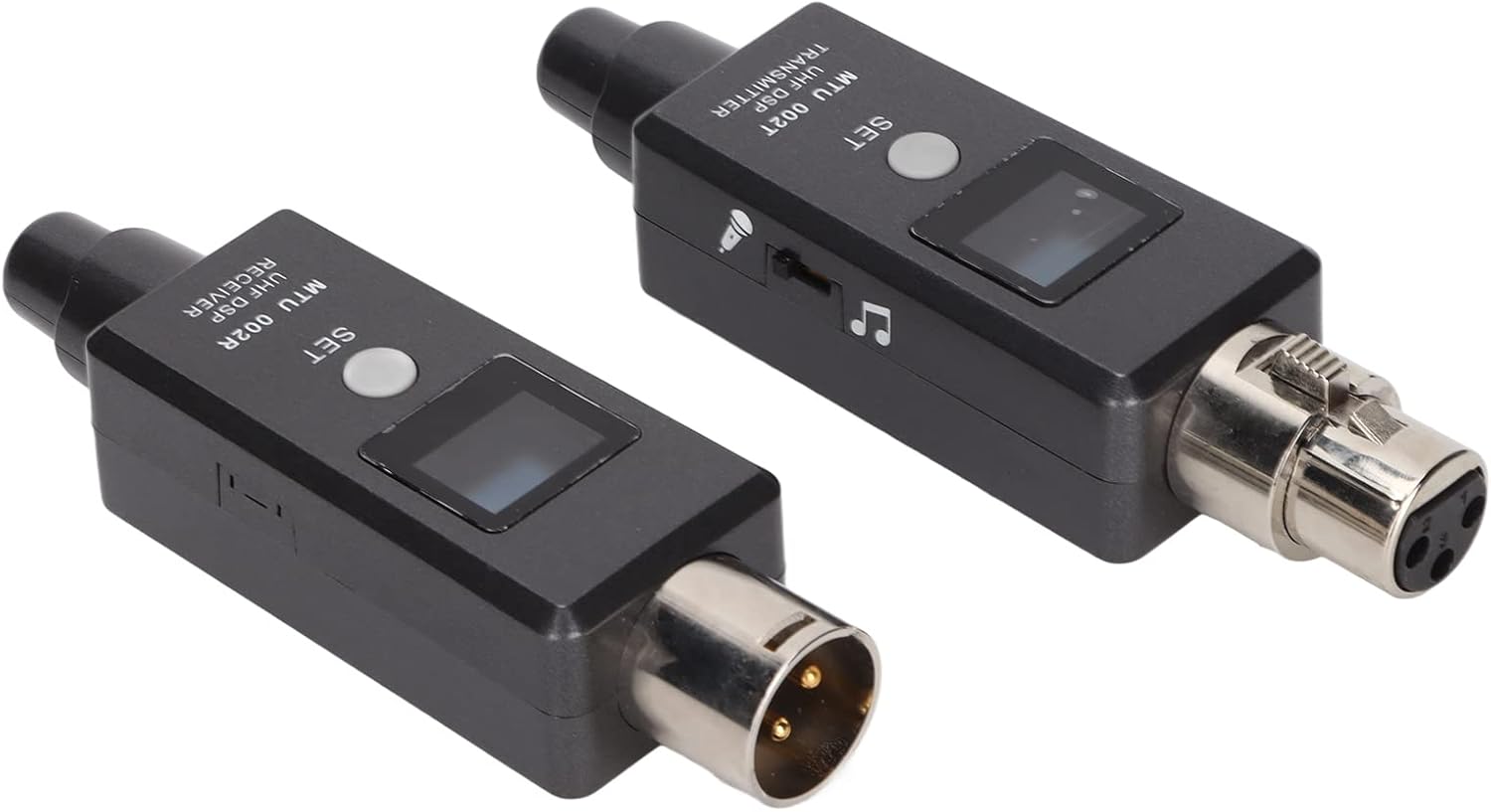 Wireless Microphone Adapter, Rechargeable XLR Transmitter Receiver for