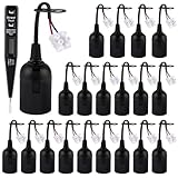 20 Stücke Lampenfassung E27, Renovierfassung Lampenfassung E27 mit Kabel 250V 4A mit VDE-Spannungsprüfer, Fassung Baustellenfassung Baulampenfassung Ersatzfassung