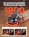 VEVOR Commercial Floor Scrubber Machine, Heavy Duty Floor Cleaner Polisher with 2 Wheels, Professional Electric Carpet Buffer, Max 1900 RPM, 43 FT Cord, 3 Pads & 3 Brushes - All Floor Surfaces