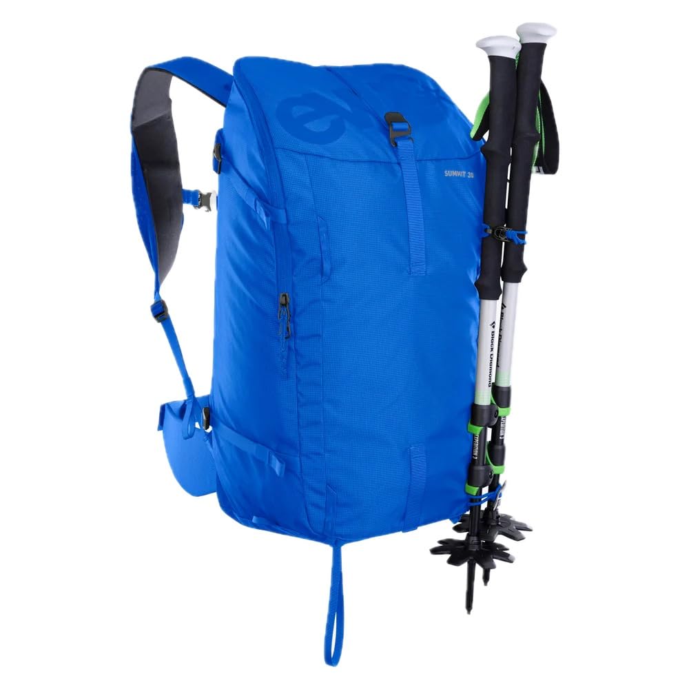 Plecak turystyczny EVOC SUMMIT 30, plecak (plecak sportowy z ergonomicznym systemem nośnym, wysokiej jakości plecak trekkingowy z praktycznymi przegrodami), Royal Blue