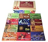 Darshan Incense Cone Collection - Assorted Fragrances - 12 Boxes of Incense Cones, 120 Cones Total