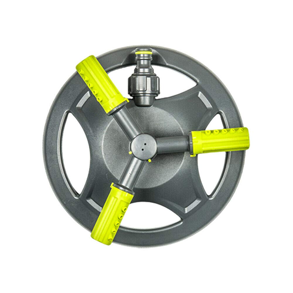 Lawn Sprinkler for Garden Watering - 3-Arm Rotating Sprinkler with Quick-Click Hose Connector, Covers up to 109 sqm - Adjustable Spray Range, Grass Irrigation Tool, Hozelock and Gardena Compatible GL โ image 1