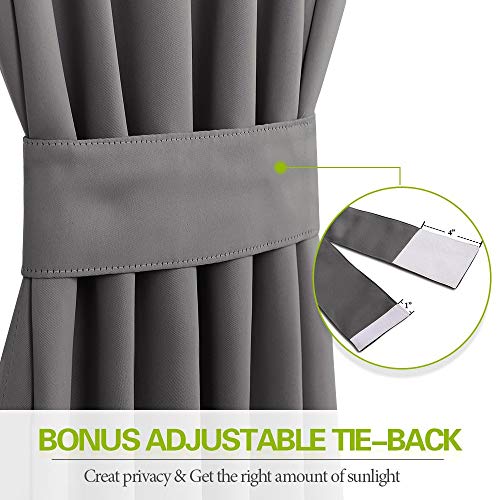 Polyester Blend Blackout Double Pinch Pleated Extra Wide & Long Curtains Living Room Patio Sliding Door Draperies (Dark Grey Solid, 84 Inch Wide By 84 Inch Long- 1 Panel) #TOP2