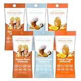 Earthside Farms Candied Nuts Tropical Variety Pack, Banana Bread Walnuts, Coconut Caramel Cashews & Orange Ginger Almonds, Keto Friendly, Vegan, Gluten Free, No Sugar Added 1oz 6 pack (2 of each flavor)